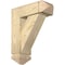 Ekena Millwork Traditional Arts and Crafts Rough Sawn Bracket w/ Offset Brace, Douglas Fir, 6"W x 16"D x 20"H BKT0604X16X20TRA03RDF - alternate 1